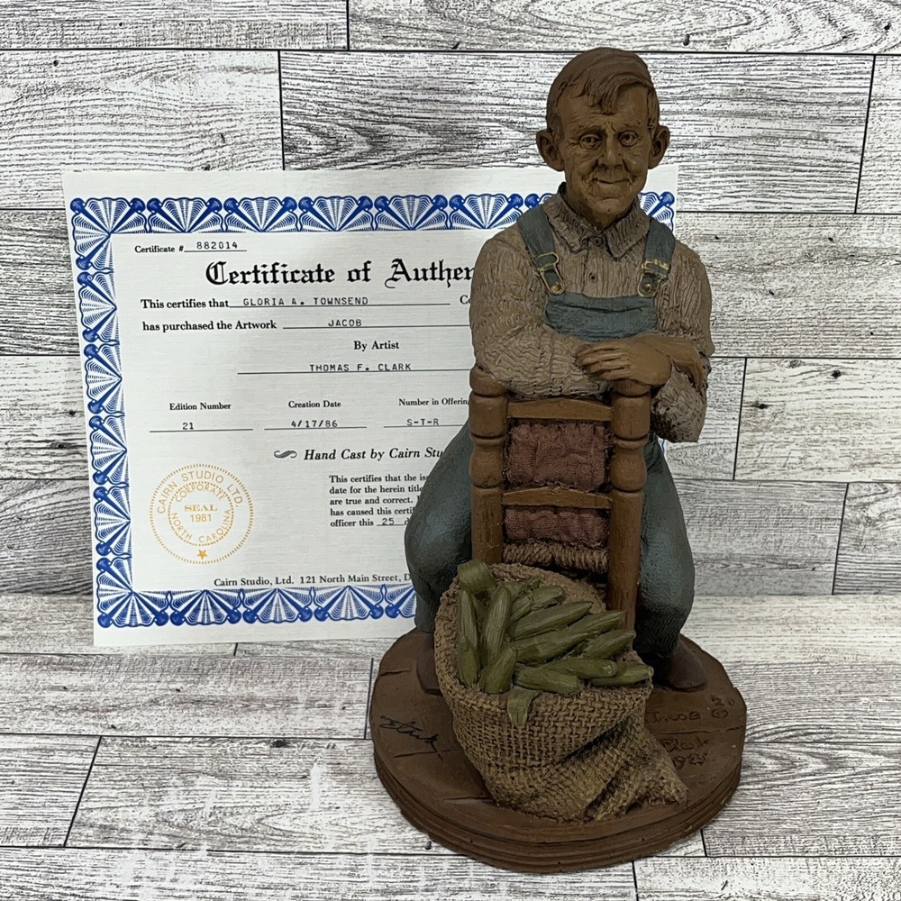 Jacob-R 1986 Tom Clark Gnome‎ Cairn Studio Item #1145 Edition #21 Artist Signed